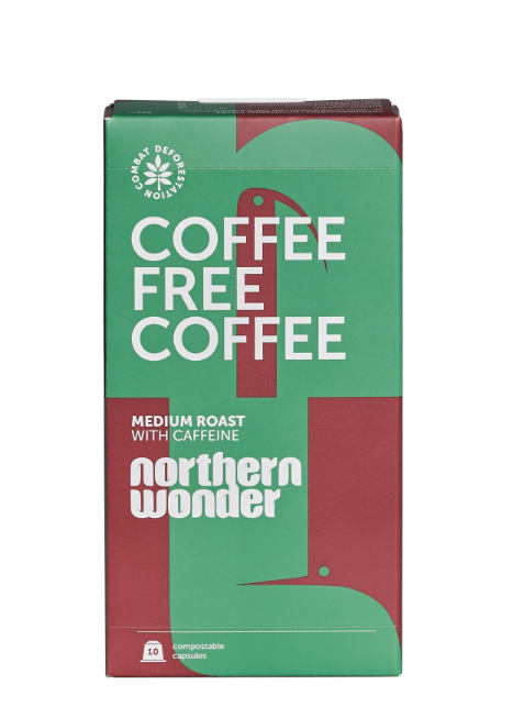 Northern Wonder Caffeinated Capsules, a type of beanless coffee